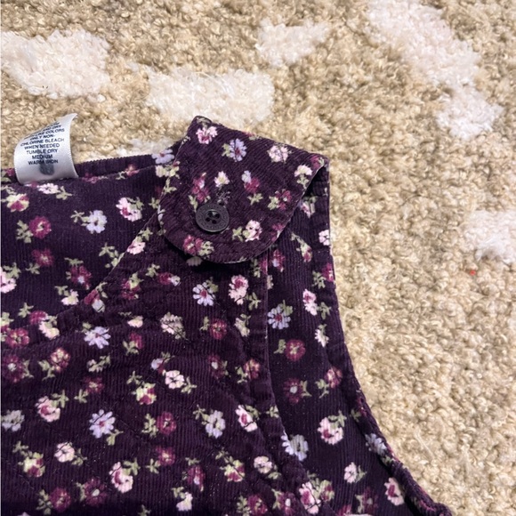 Vintage Baby Gap Floral Corduroy Romper - 18/24M - Picture 7 of 13